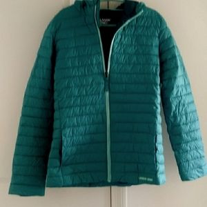 Teal puffy jacket